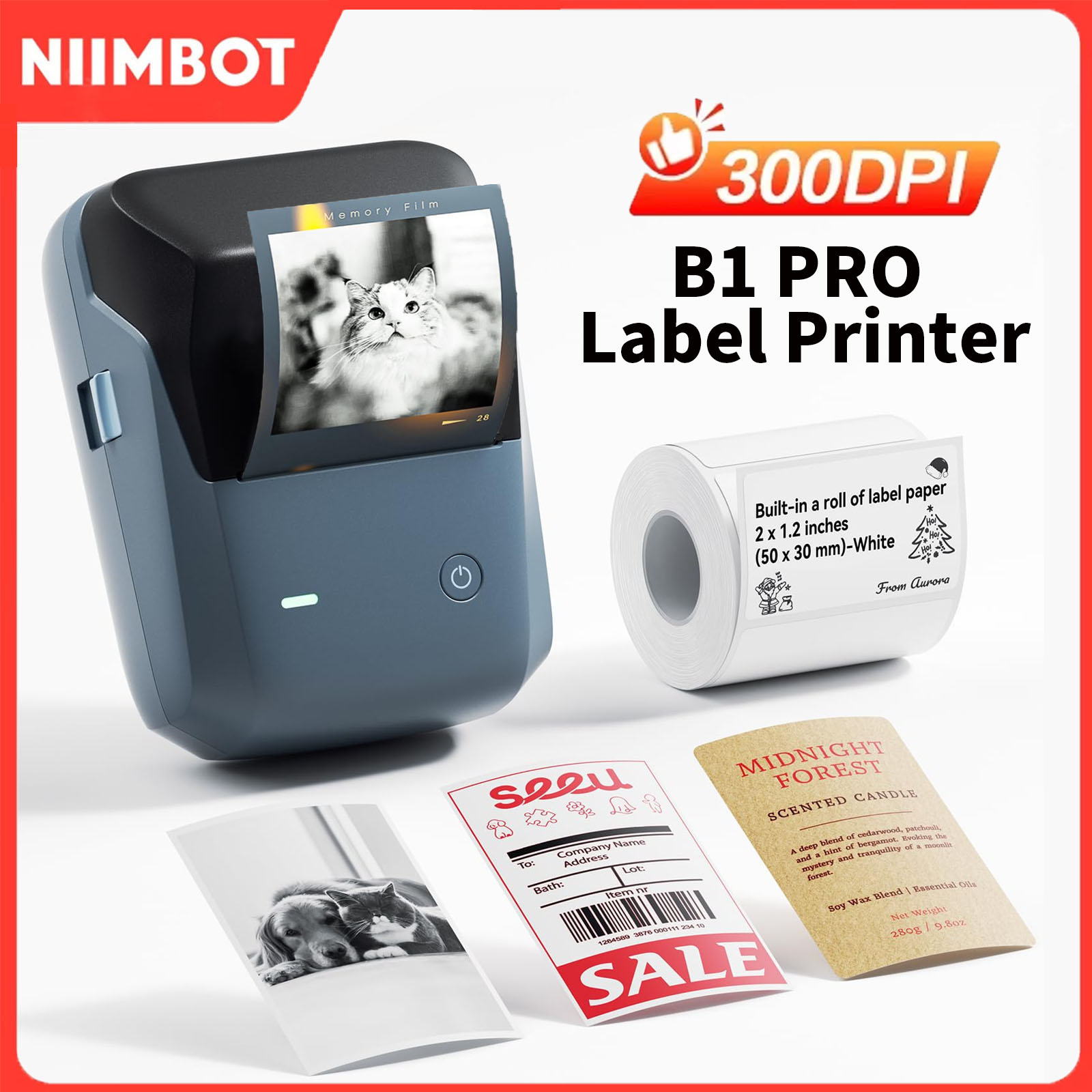 Commercial Printing Dpi - Niimbot B1/B1PRO Printer Label 200/300 DPI