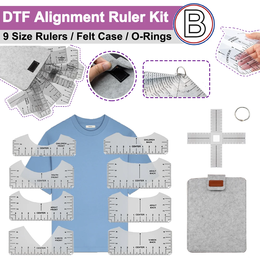 Pretreatment Machine Dtg - Kit Penggaris Penyelarasan DTF DTG dengan