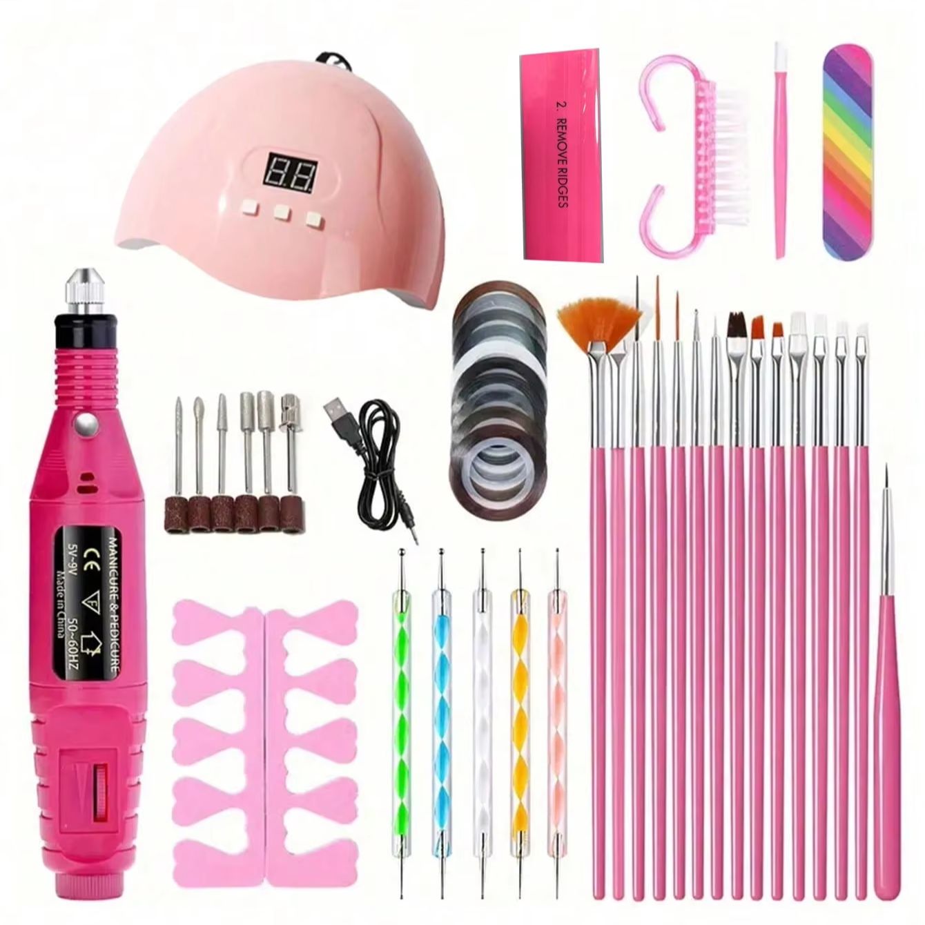 Set Kuku Gel Ekstensi Kuku Set - Exposure Unit Uv ulasan dan harga