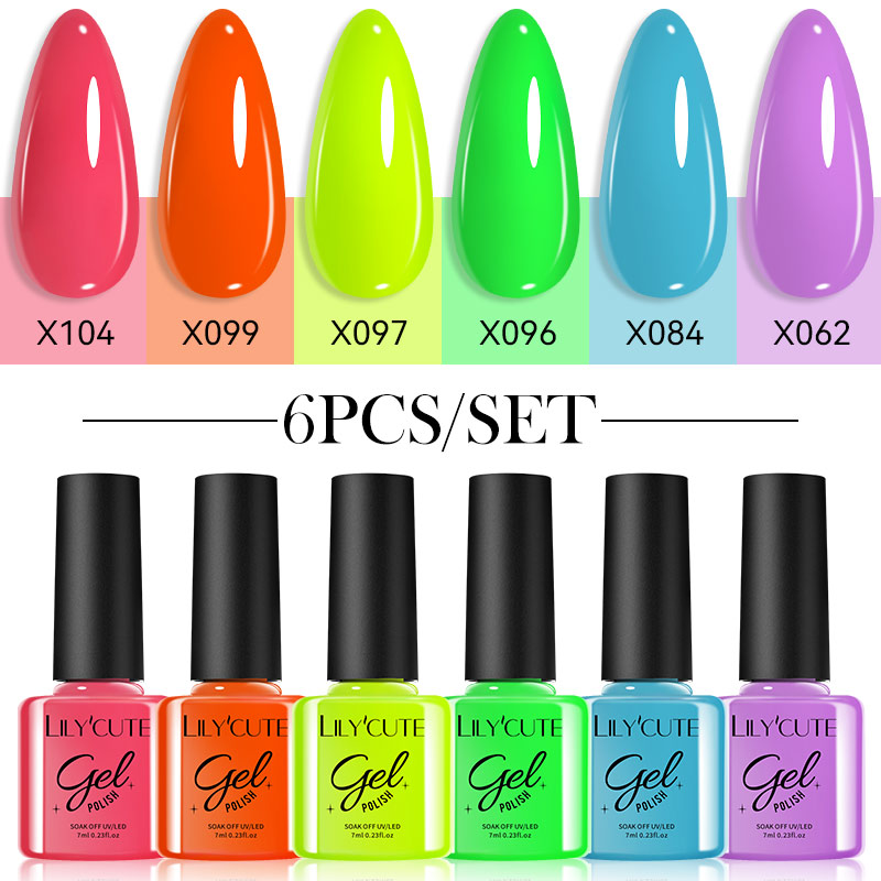 LILYCUTE 6 Buah Set Cat Kuku G - Exposure Unit Uv ulasan dan harga